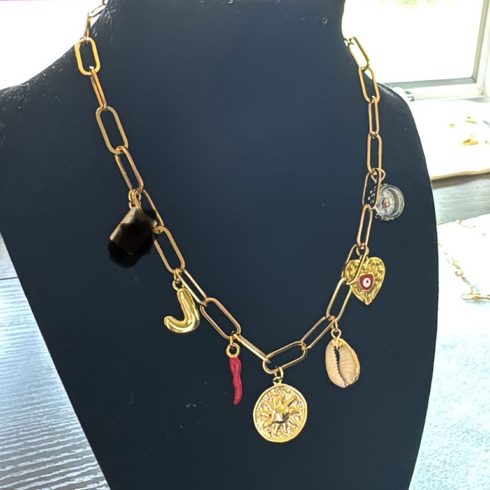 Gold Charm Necklace